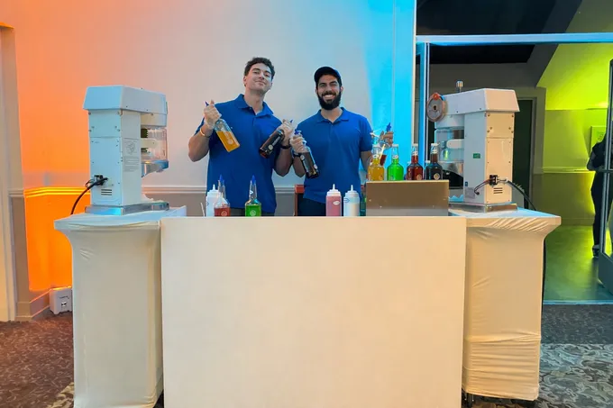 Tropics Shave Ice team at an event