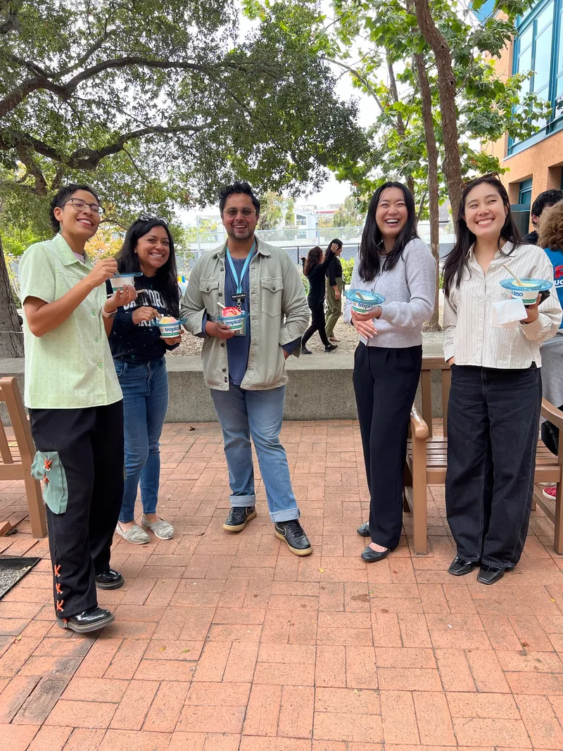 Tropics Shave Ice serving at a UC Berkeley corporate event